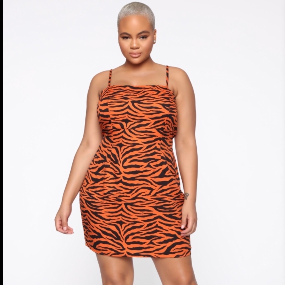 SOLD-Zebra Mini Dress 1XL